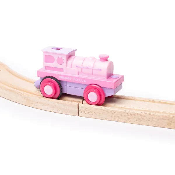 Bigjigs Rail Powerful Pink Loco (Battery Operated)