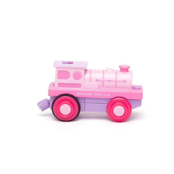 Bigjigs Rail Powerful Pink Loco (Battery Operated)