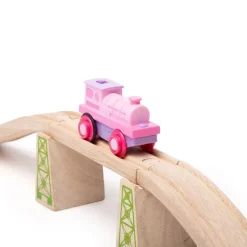 Bigjigs Rail Powerful Pink Loco (Battery Operated)