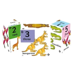 ZooBooKoo Pre-School Cube Book Pack - Alphabet and Numbers Cubes