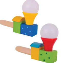 Bigjigs Toys Puffing Trains (Pack of 2 - Red/Yellow Funnel)