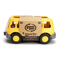 Green Toys Pull Along School Bus Wagon