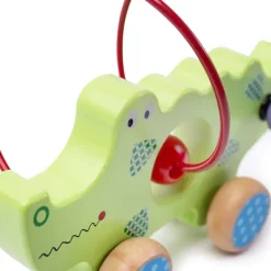 Bigjigs Baby Push Along Crocodile Bead Frame