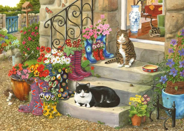 House of Puzzles Puss 'N' Boots - BIG 500 Piece Jigsaw Puzzle