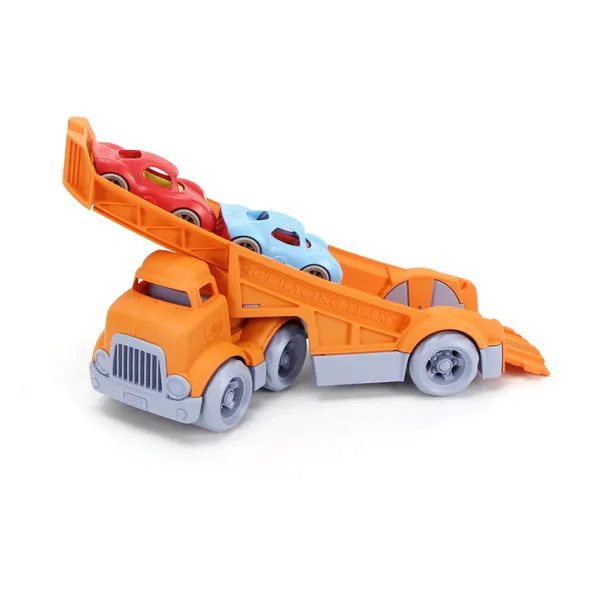 NONE Racing Truck with 2 Race Cars - DAMAGED BOX