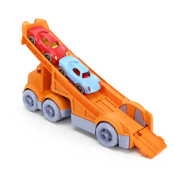 NONE Racing Truck with 2 Race Cars - DAMAGED BOX