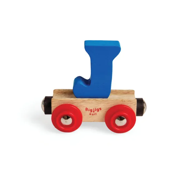 Bigjigs Rail Rail Name Letters and Numbers - J