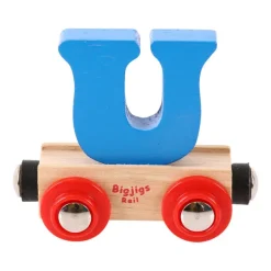 Bigjigs Rail Rail Name Letters and Numbers - U