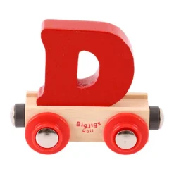 Bigjigs Rail Rail Name Letters and Numbers - D