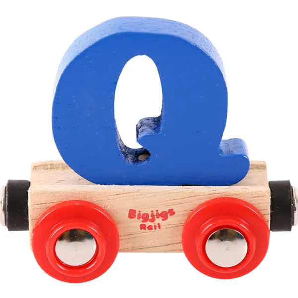 Bigjigs Rail Rail Name Letters and Numbers - Q