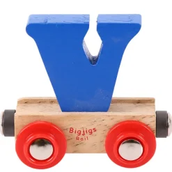 Bigjigs Rail Rail Name Letters and Numbers - V
