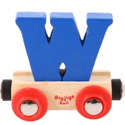 Bigjigs Rail Rail Name Letters and Numbers - W