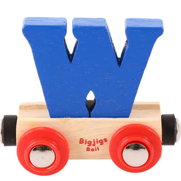 Bigjigs Rail Rail Name Letters and Numbers - W
