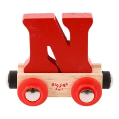 Bigjigs Rail Rail Name Letters and Numbers - N
