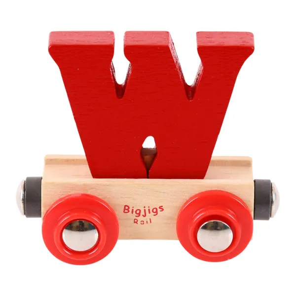 Bigjigs Rail Rail Name Letters and Numbers - W
