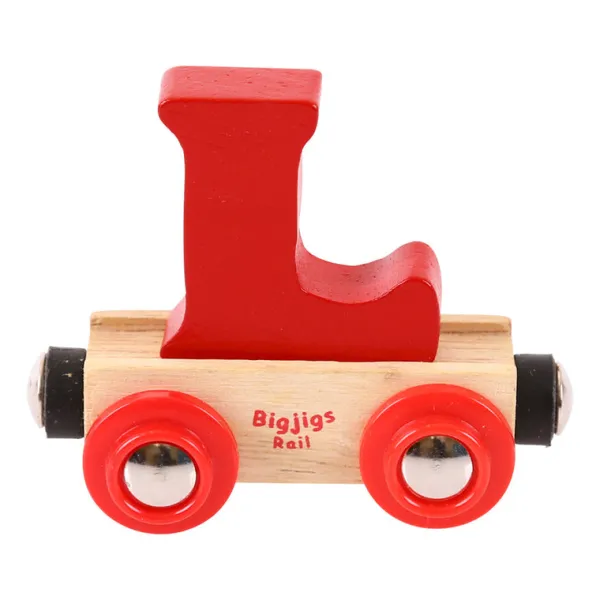 Bigjigs Rail Rail Name Letters and Numbers - L
