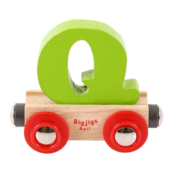 Bigjigs Rail Rail Name Letters and Numbers - Q