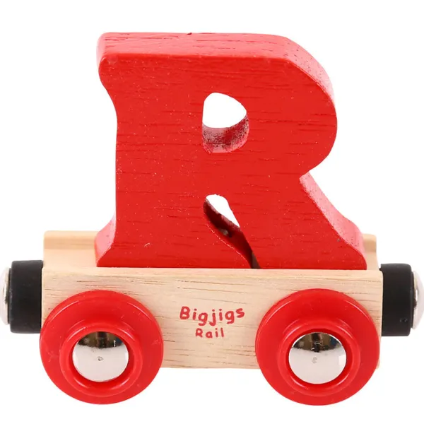 Bigjigs Rail Rail Name Letters and Numbers - R