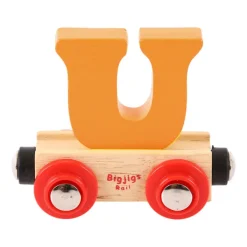Bigjigs Rail Rail Name Letters and Numbers - U