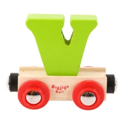 Bigjigs Rail Rail Name Letters and Numbers - V