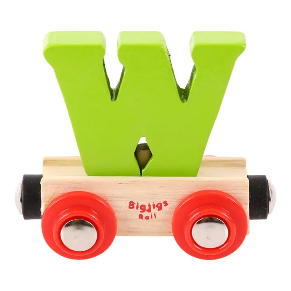 Bigjigs Rail Rail Name Letters and Numbers - W