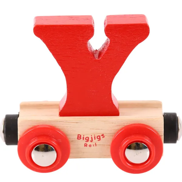 Bigjigs Rail Rail Name Letters and Numbers - Y