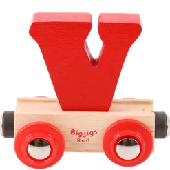 Bigjigs Rail Rail Name Letters and Numbers - V