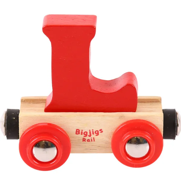 Bigjigs Rail Rail Name Letters and Numbers - L