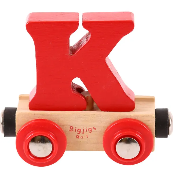 Bigjigs Rail Rail Name Letters and Numbers - K