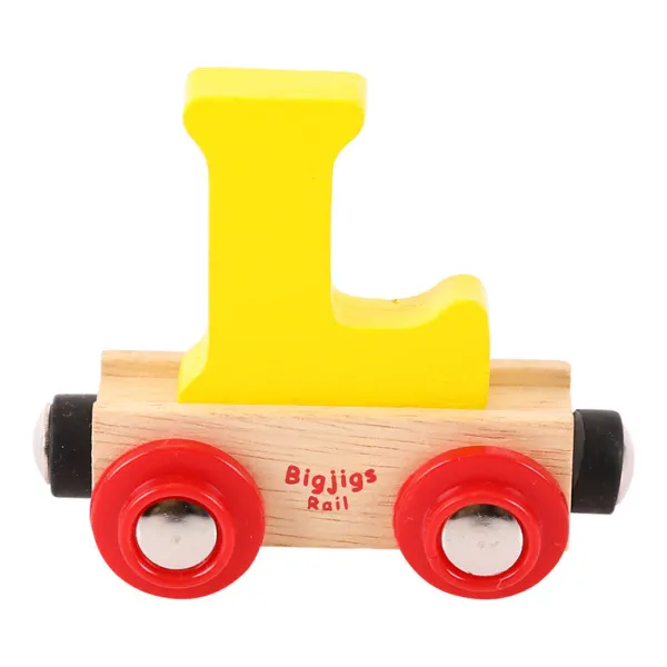Bigjigs Rail Rail Name Letters and Numbers - L