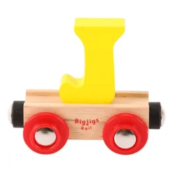 Bigjigs Rail Rail Name Letters and Numbers - J