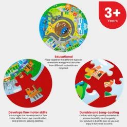 Bigjigs Toys Recycling Circular Floor Puzzle (50pc)