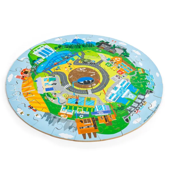 Bigjigs Toys Recycling Circular Floor Puzzle (50pc)