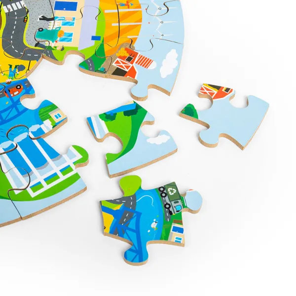 Bigjigs Toys Recycling Circular Floor Puzzle (50pc)