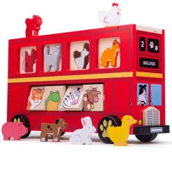 Bigjigs Toys Red Bus Sorter