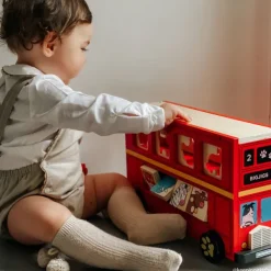 Bigjigs Toys Red Bus Sorter