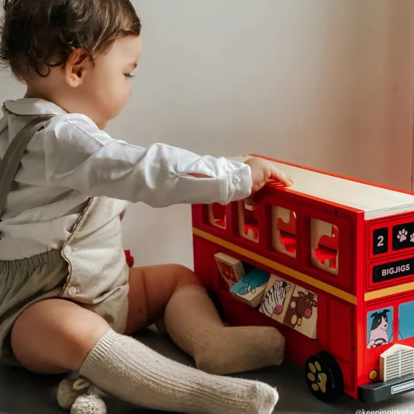 Bigjigs Toys Red Bus Sorter