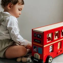 Bigjigs Toys Red Bus Sorter