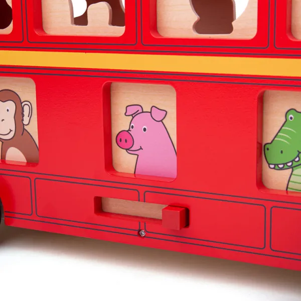 Bigjigs Toys Red Bus Sorter
