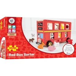 Bigjigs Toys Red Bus Sorter