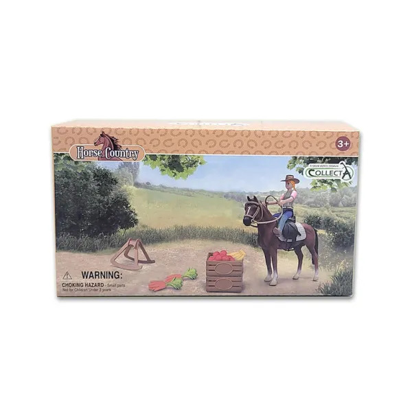 CollectA Rider & Accessories with Horse Box Set