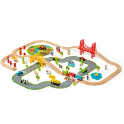 Bigjigs Rail Road & Rail Train Set