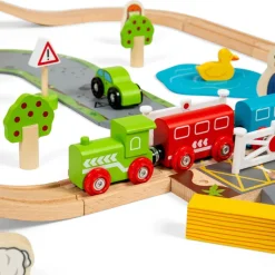 Bigjigs Rail Road & Rail Train Set