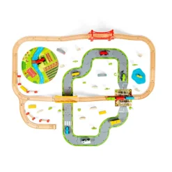 Bigjigs Rail Road & Rail Train Set