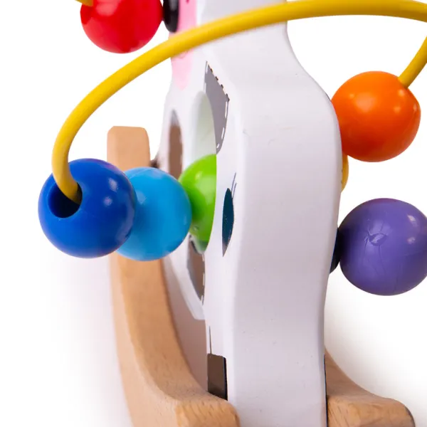 Bigjigs Baby Rocking Cow Bead Frame