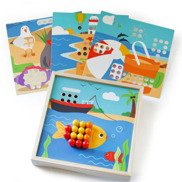 Bigjigs Toys Seaside Peg Art Board