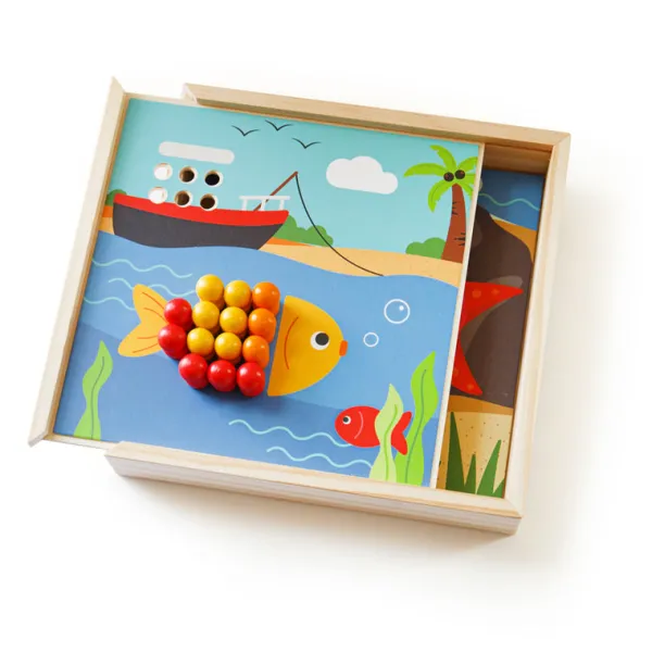 Bigjigs Toys Seaside Peg Art Board