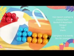 Bigjigs Toys Seaside Peg Art Board