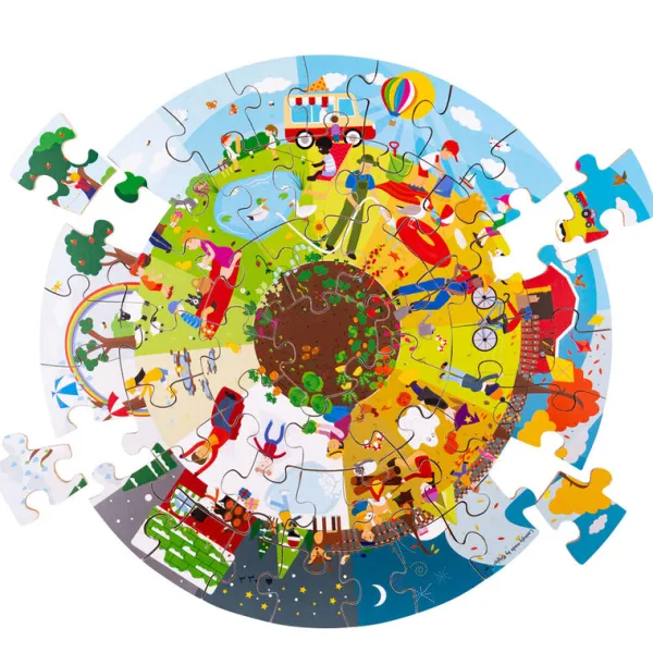 Bigjigs Toys Seasonal Circular Floor Puzzle