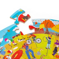 Bigjigs Toys Seasonal Circular Floor Puzzle